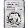 Image 1 : 1994-P American Silver Eagle NGC PF69 UC