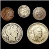 (5) Misc Coins (1881, 1868, 1912-D, 1913-D, 1946-