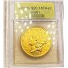 Image 3 : 1874-CC $20 Gold Double Eagle UNCIRCULATED