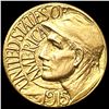 Image 1 : 1915 Pan-Pac Rare Gold Dollar UNCIRCULATED