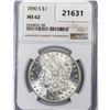 Image 1 : 1890-S Morgan Silver Dollar NGC MS62