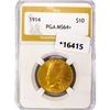 Image 1 : 1914 $10 Gold Eagle PGA MS64+