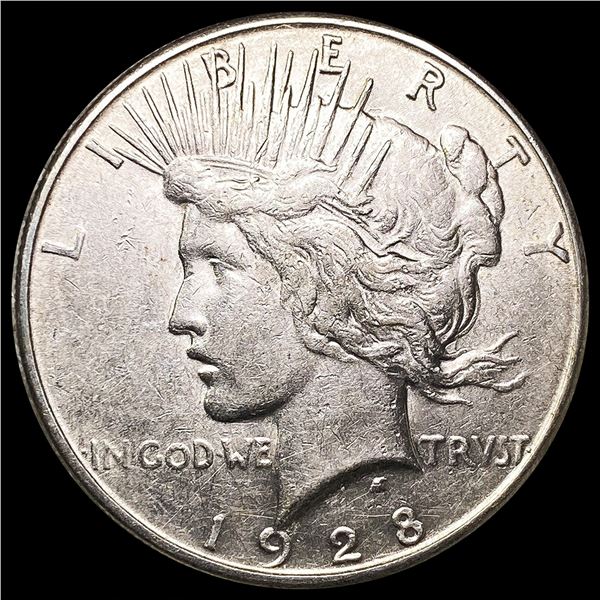 1928-S Silver Peace Dollar NEARLY UNCIRCULATED