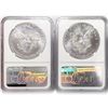 Image 2 : (2) 1987 American 1oz Silver Eagles NGC MS69