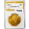 Image 1 : 1883-S $20 Gold Double Eagle PGA MS64+ PL