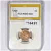Image 1 : 1909 Indian Head Cent PGA MS65 RED
