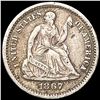 Image 1 : 1867-S Seated Liberty Half Dime LIGHTLY CIRCULATED