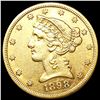 Image 1 : 1898-S $5 Gold Half Eagle CLOSELY UNCIRCULATED