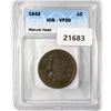 1843 Large Cent ICG VF20 Mature Head