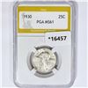 Image 1 : 1930 Standing Liberty Quarter PGA MS61