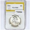 Image 1 : 1955 Franklin Half Dollar PGA PR68