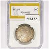 Image 1 : 1822/1 Capped Bust Half Dollar PGA AU55