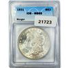 Image 1 : 1921 Morgan Silver Dollar ICG MS65