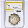 Image 1 : 1831 Capped Bust Half Dollar PGA MS60