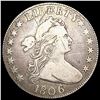 Image 1 : 1806 Knob 6 Sm Stars Draped Bust Half Dollar NICEL