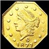 Image 1 : 1871-G Octagonal California Gold Quarter HIGH GRAD