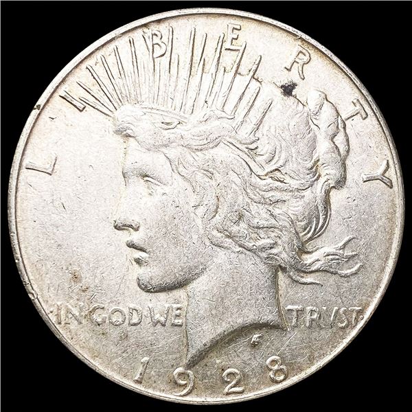 1928-S Silver Peace Dollar LIGHTLY CIRCULATED