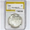 Image 1 : 1885 Morgan Silver Dollar PGA MS64 PL