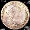 Image 1 : 1799/8 13 STARS Draped Bust Dollar HIGH GRADE