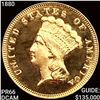 Image 1 : 1880 $3 Gold Piece SUPERB GEM PROOF DCAM