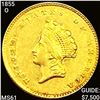 Image 1 : 1855-O Rare Gold Dollar UNCIRCULATED
