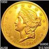 Image 1 : 1850 $20 Gold Double Eagle CHOICE AU