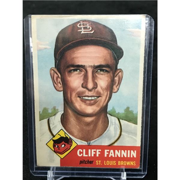 1953 TOPPS NO. 202 CLIFF FANNIN