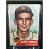 Image 1 : 1953 TOPPS NO. 202 CLIFF FANNIN