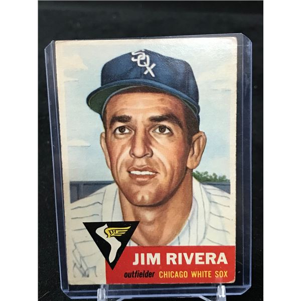 1953 TOPPS NO. 156 JIM RIVERA