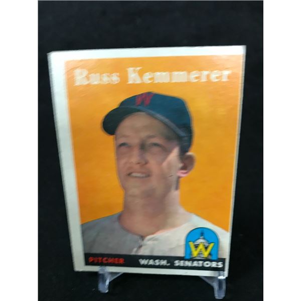 1958 TOPPS NO. 137 RUSS KEMMERER