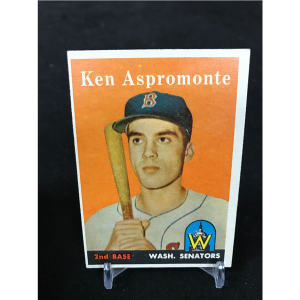 1958 TOPPS NO. 405 KEN ASPROMONTE