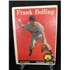 Image 1 : 1958 TOPPS FRANK BOLLING