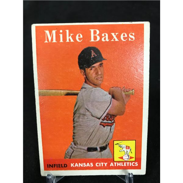1958 TOPPS NO. 302 MIKE BAXES