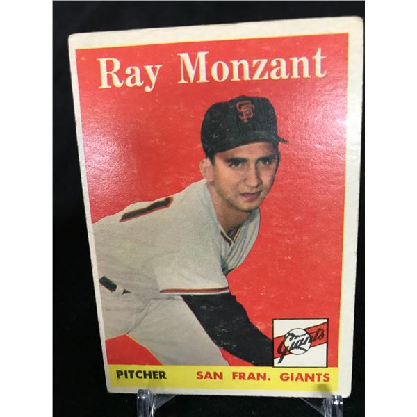1958 TOPPS NO. 447 RAY MONZANT