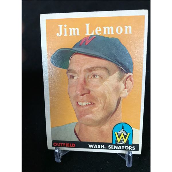 1958 TOPPS NO. 15 JIM LEMON
