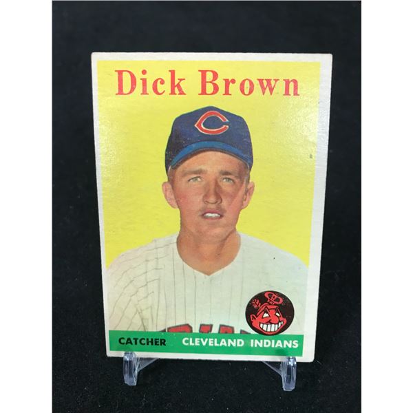 1958 TOPPS NO. 456 DICK BROWN