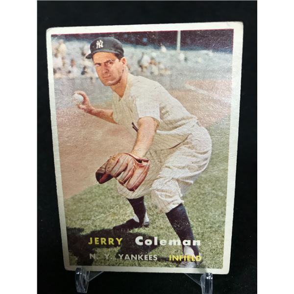 1957 TOPPS NO. 192 JERRY COLEMAN