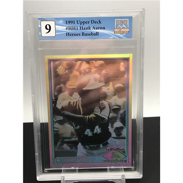 UPPER DECK HOLOGRAM HANK AARON GCG 9