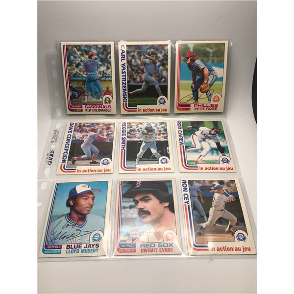 1980'S VINTAGE BASEBALL STAR CARD LOT