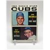 Image 1 : 1964 TOPPS BASEBALL CUBS ROOKIE STARS (BOCCABELLA/COWAN)