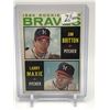 Image 1 : 1964 TOPPS BASEBALL BRAVES ROOKIES JIM BRITTON/ LARRY MAXIE