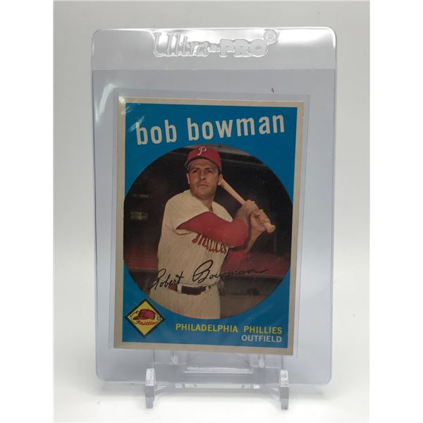 1959 TOPPS BASEBALL BOB BOWMAN