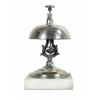 Image 1 : Nickel plated brass Store Bell on marble base