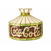 Image 1 : Coca Cola Original Leaded Glass Ceiling Lamp