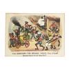 Currier & Ives Darktown Firemen's Print