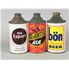 Image 1 : Three Cone Top Beer Cans