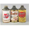 Image 1 : Three Cone Top Beer Cans