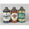 Image 1 : Three Cone Top Beer Cans