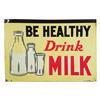 Image 1 : Five Embossed Tin Generic Dairy Signs