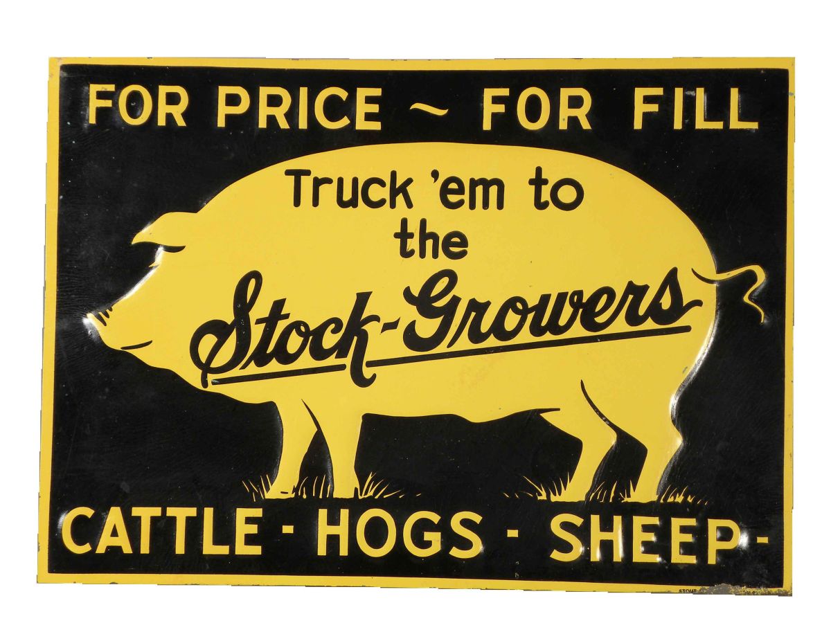 StockGrowers Embossed Tin Sign